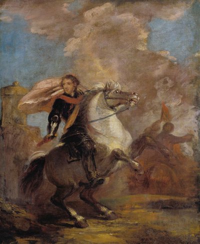 Un ufficiale a cavallo da Joshua Reynolds